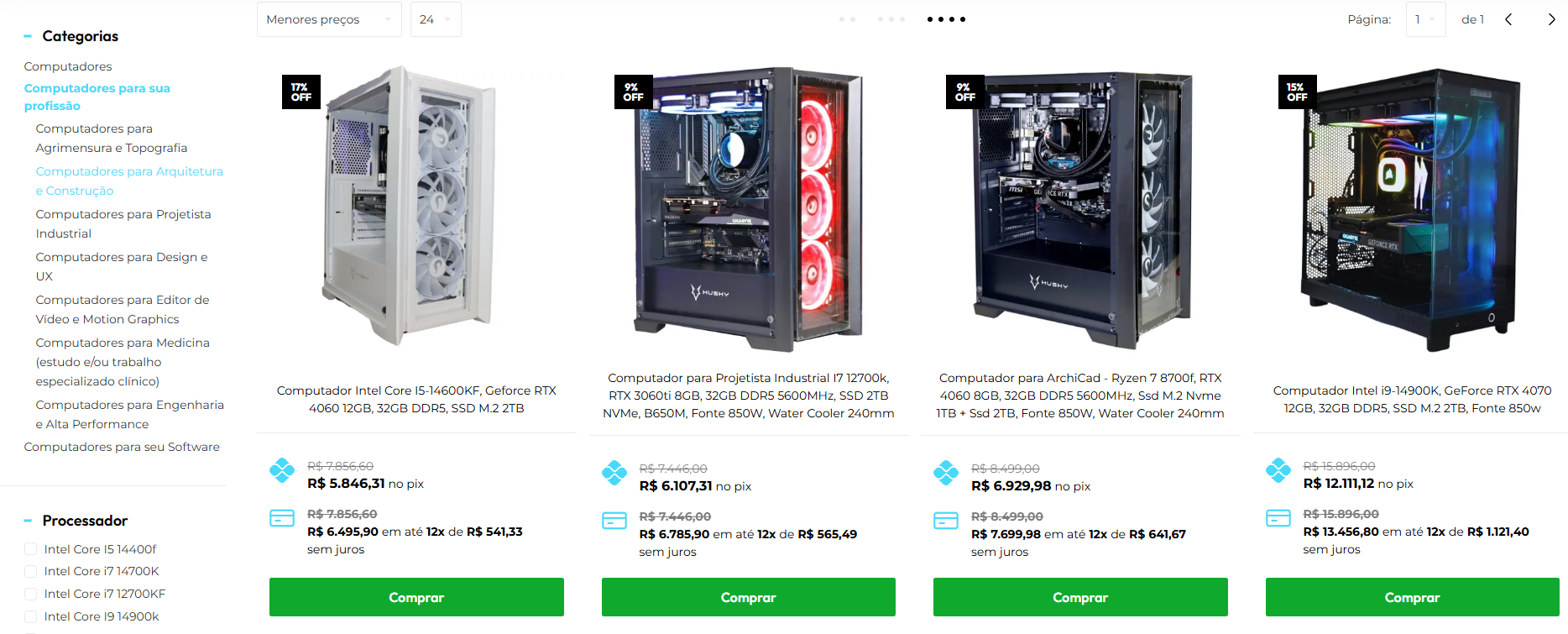 Computadores para Arquitetura