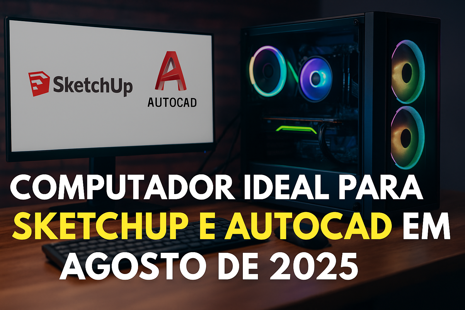 Computador ideal para SketchUp e AutoCAD - Agosto 2025