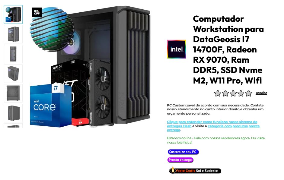 Computador recomendado para DataGeosis