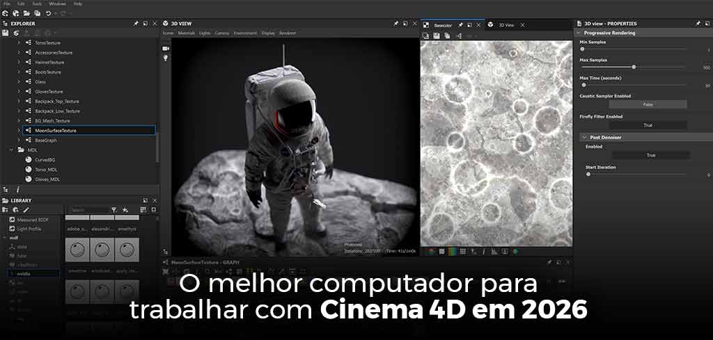 O melhor computador para Cinema 4D em 2026