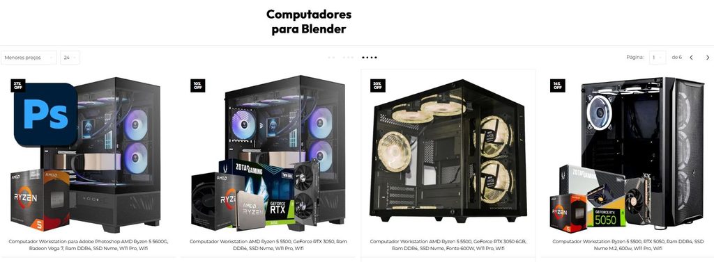 Computadores recomendados para modelagem 3d e Blender